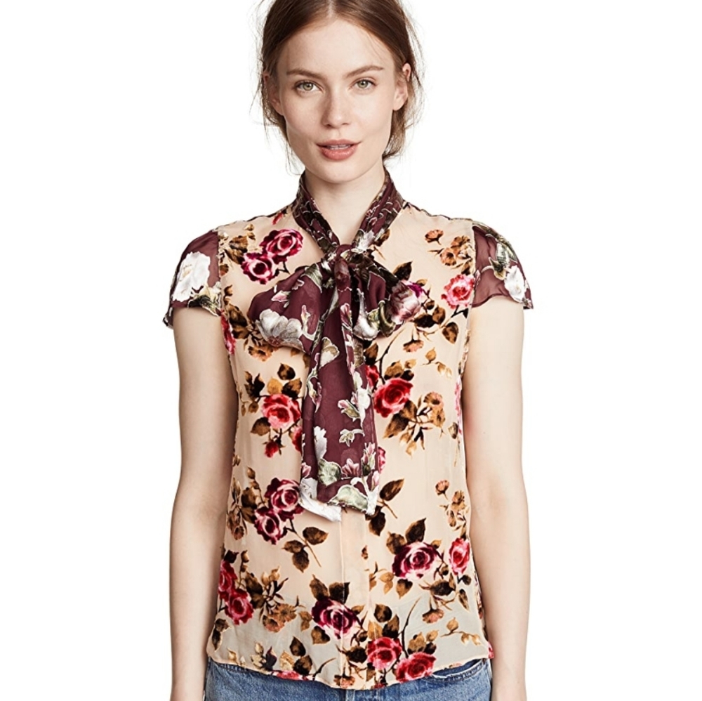 💥Last 1💥NWT ALICE + OLIVIA PUSSY BOW TOP - Picture 7 of 10